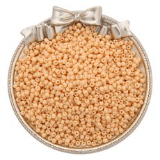 Allode 素色多彩圓珠 DIY串珠 3mm 1000入, 14 奶油色, 2個