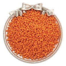 Allode 實心多色圓珠 DIY串珠 4mm 300入, 37 淺橘色, 2個