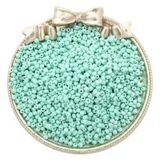 Allode 素色多彩圓珠 DIY串珠 3mm 1000入, 33 薄荷色, 2個