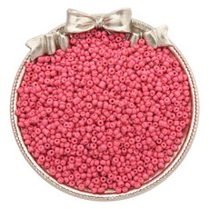 Allode 素色多彩圓珠 DIY串珠 3mm 1000入, 12 珊瑚粉色, 2個