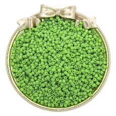 Allode 實心多色圓珠 DIY串珠 4mm 300入, 07 綠色, 2個