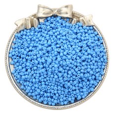 Allode 實心多色圓珠 DIY串珠 4mm 300入, 31 海藍色, 2個