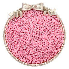 Allode 素色多彩圓珠 DIY串珠 3mm 1000入, 29 韓系粉色, 2個