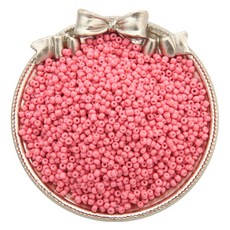 Allode 素色多彩圓珠 DIY串珠 3mm 1000入, 27 淺珊瑚粉色, 2個