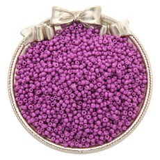 Allode 素色多彩圓珠 DIY串珠 3mm 1000入, 08 紫色, 2個
