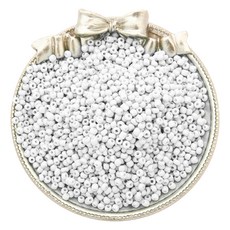 Allode 實心多色圓珠 DIY串珠 4mm 300入, 01 白色, 2個