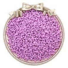 Allode 素色多彩圓珠 DIY串珠 3mm 1000入, 30 深丁香紫色, 2個