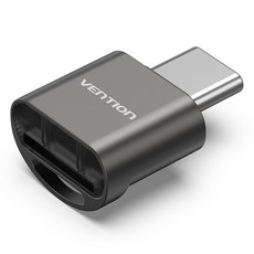 VEnTIOn 威迅 金屬外殼 Type-C TF Micro SD SDXC SDHC 讀卡機, 金屬灰, CLMH0