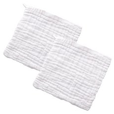 소니오 부드러운 코튼 엠보싱 수건 25 x 25 cm, 01 화이트, 2개