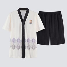 Style Contact 男士日常短袖睡衣套裝 TM-D620