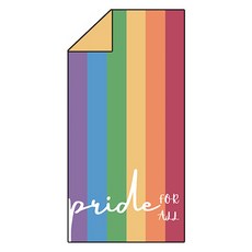 unhēv 大型瑜珈運動毛巾 75 x 150 cm, 1個, 02 彩虹