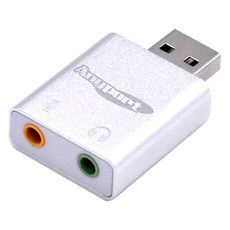 Anyport 7.1聲道 USB 外接式音效卡, AP-JH71U, 1個