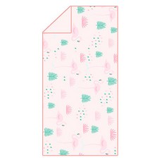 unhēv 大型瑜珈運動毛巾 75 x 150 cm, 1個, 07 紅鶴