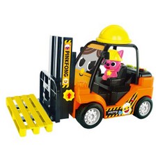 pinkfong 碰碰狐 會唱歌的重型工程車 大型堆高機, 混合顏色