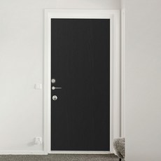 시트나라 현관문시트지 2p, 페인티드우드블랙, 100 x 210 cm