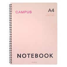 컬러 캠퍼스 A4 절취노트, 소프트핑크, 1개