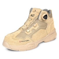 KOLON GLOBAL Gold Rich錶盤式安全鞋 KG-700 淺米色