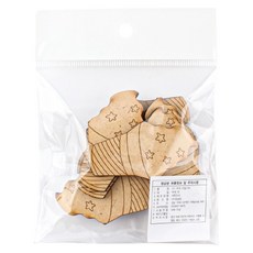 영공방 아이스크림 3T 체험용 우드아트 연결구멍 없음 WA-523 10p, 혼합색상