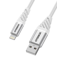 오터박스 A타입-애플8핀 프리미엄 라이트닝 고속충전 케이블, 화이트, 2m, 1개