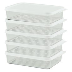 EASY&FREE 可堆疊式冷凍庫分裝整理盒 矮款 300ml, 5個