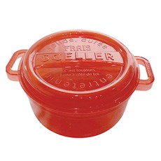 SCELLER 실리 젤리 푸드팟 레드 550ml, 1개