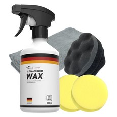 Nano Luster 玻璃鍍膜高光澤蠟洗車用品套組, 1套