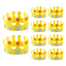 Uniart EVA皇冠, 黃色, 10個