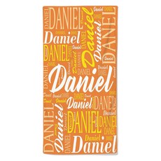 UNHEV 馬卡龍色系海灘巾 80 x 190 cm, 06 橘色, 1個