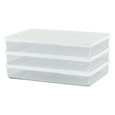 EASY&FREE 可堆疊式冷凍庫分裝整理盒 矮款 600ml, 3個