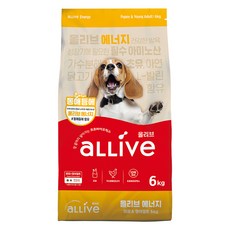 대주펫푸드 강아지 올리브 기능성 사료, 활력, 6kg, 1개