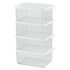 EASY&FREE 可堆疊冷凍庫分裝整理盒 高款 600ml, 1套