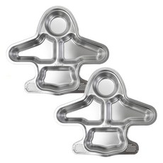 kitchen U 嬰幼兒用304不鏽鋼飛機餐盤, 銀色, 2個, 單品