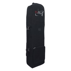 Holida 高爾夫刺繡標誌輪式航空保護套, 黑色