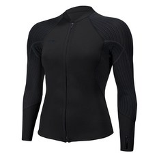 O'NEILL 女款 HYPERFREAK 前拉鍊防寒衣外套 5563 HYPERFREAK 2MM FZ JKT, A00 BLACK