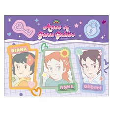 Flyingwhales 紅髮安妮立式便條紙, 1個, 1入, 朋友