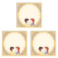 紅髮安妮迷你便條紙, 1入, 3個, 友情