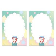 紅髮安妮 極光便條本, 1入, 星星, 2個