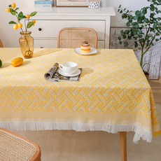泰坦T格紋桌布, 130 x 180 cm, 黃色