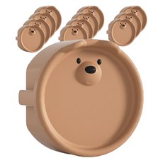 WONDER PAPA 可愛小熊插座安全蓋, 12個, 棕色
