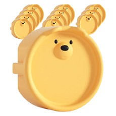 WONDER PAPA 可愛小熊插座安全蓋, 12個, 蜂蜜黃