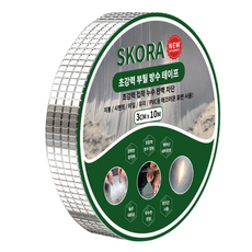 스코라 초강력 부틸 방수 테이프 은색 3cm x 10m, 1개