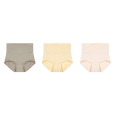 맬러뮤트 텐셀 촉감 마법 하이라이즈 통기성 커버업 팬티 3p 세트