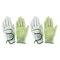 Marcia GOLF 女性用全新圖案雙手高爾夫手套 雙手穿戴, 綠色, 2套