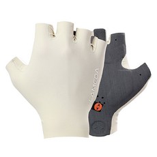 Lameda 自行車運動彈性襯墊半指手套 24AW2088, 1套, 象牙白