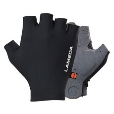 Lameda 自行車運動彈性襯墊半指手套 24AW2088, 1套, 黑色