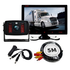 ISORA AHD後視鏡頭 + LED螢幕 + 延長線套組, CMOS-WIDE(後視鏡頭), 黑色