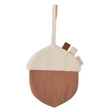 little life 嬰幼兒沙沙聲橡果觸感發展玩具, 棕色, 1個