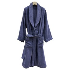 Songwol 松月 吸水力優異的飯店式浴袍, 1個, 深藍色