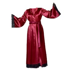 UNHAVE 性感長版浴袍 S, 1個, 02 紅色