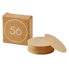 빈플러스 라운드 커피필터 브라운 56mm, 100개, 1세트